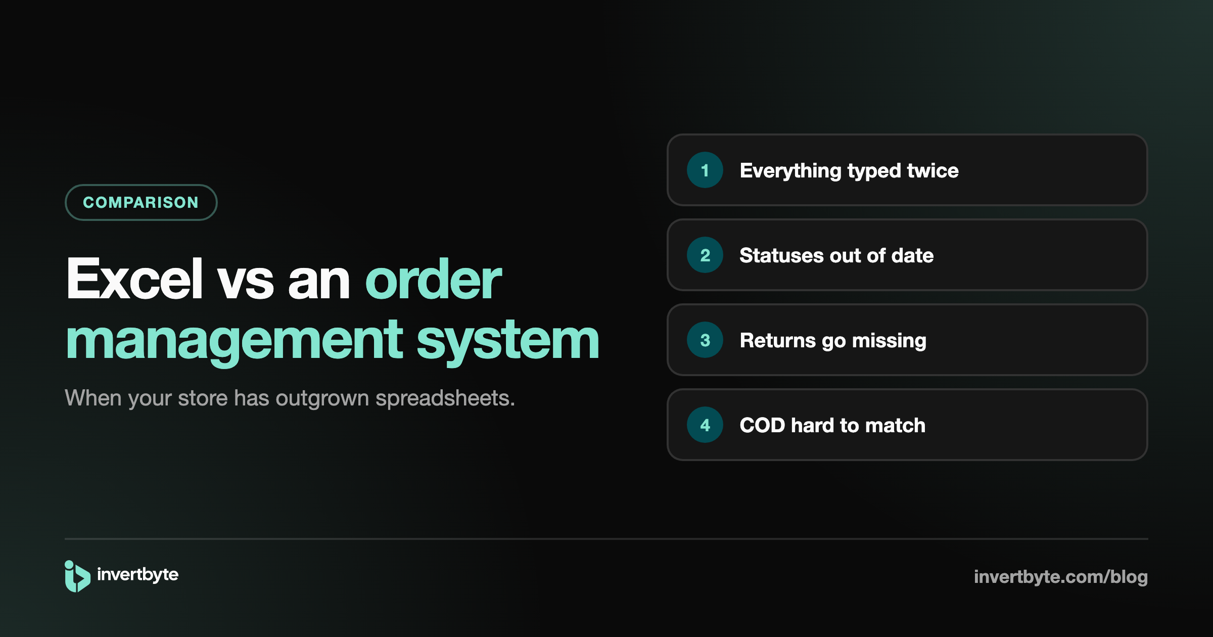 Excel vs Order Management System: When Your Store Has Outgrown Spreadsheets